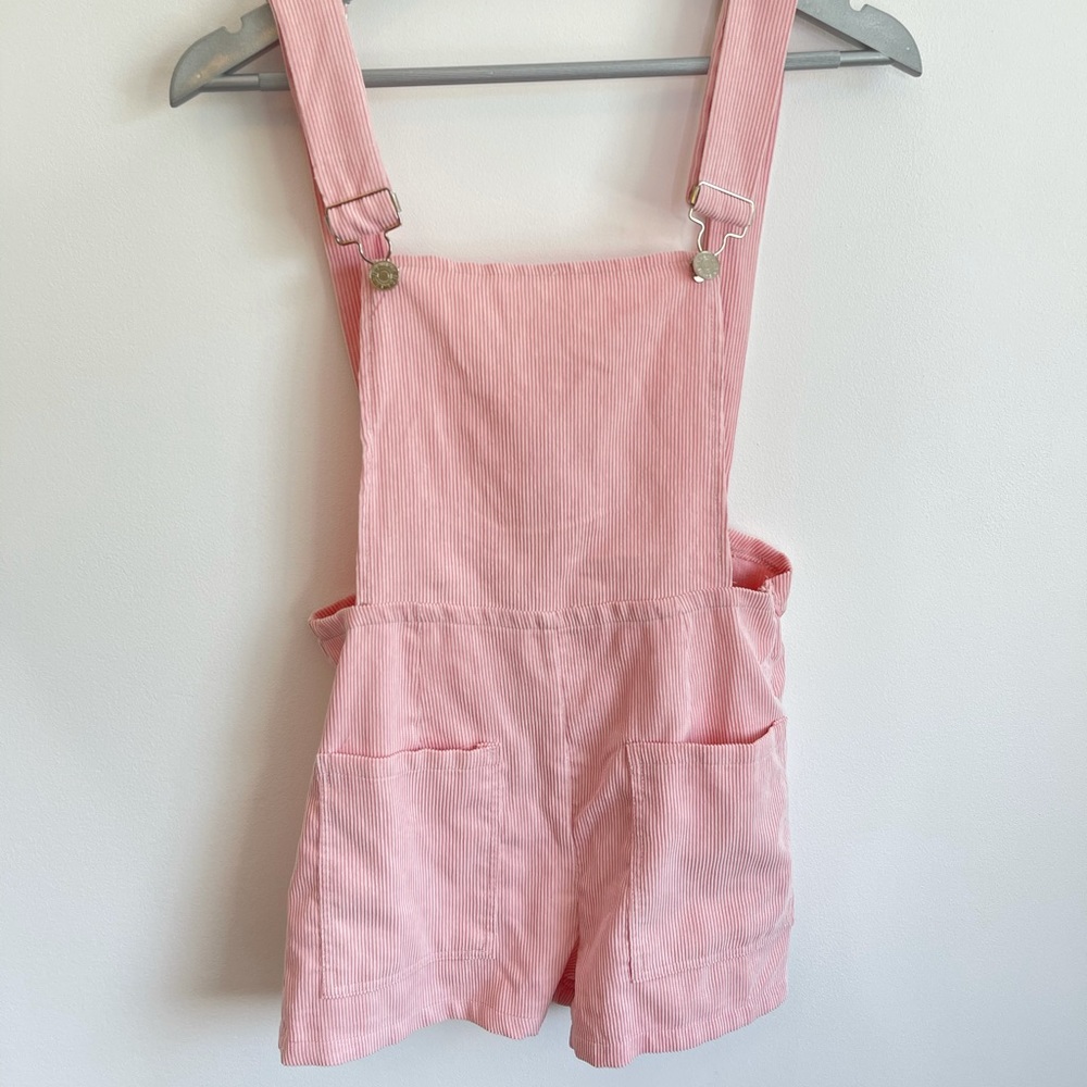 Pink Corduroy Overalls
